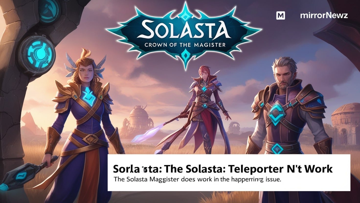 Solasta Teleporter Doesn't Work
