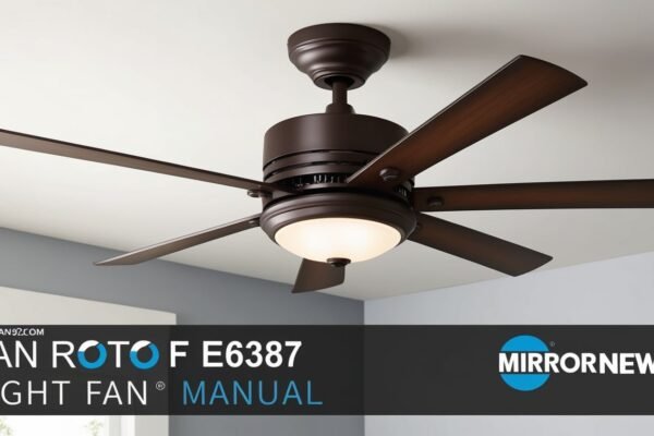 Light Fan Roto F E6387 Manual