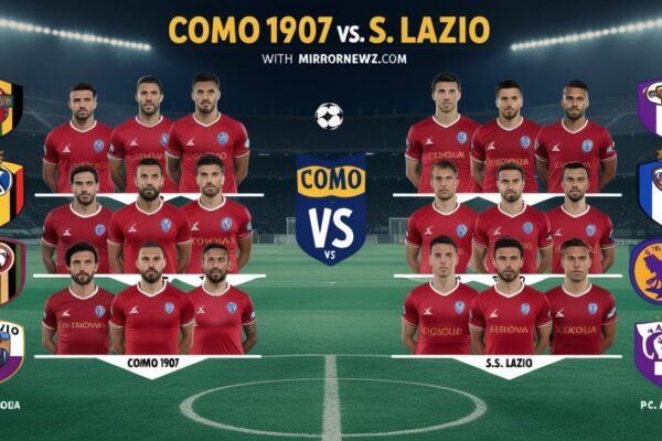 Como 1907 vs S.S. Lazio lineups