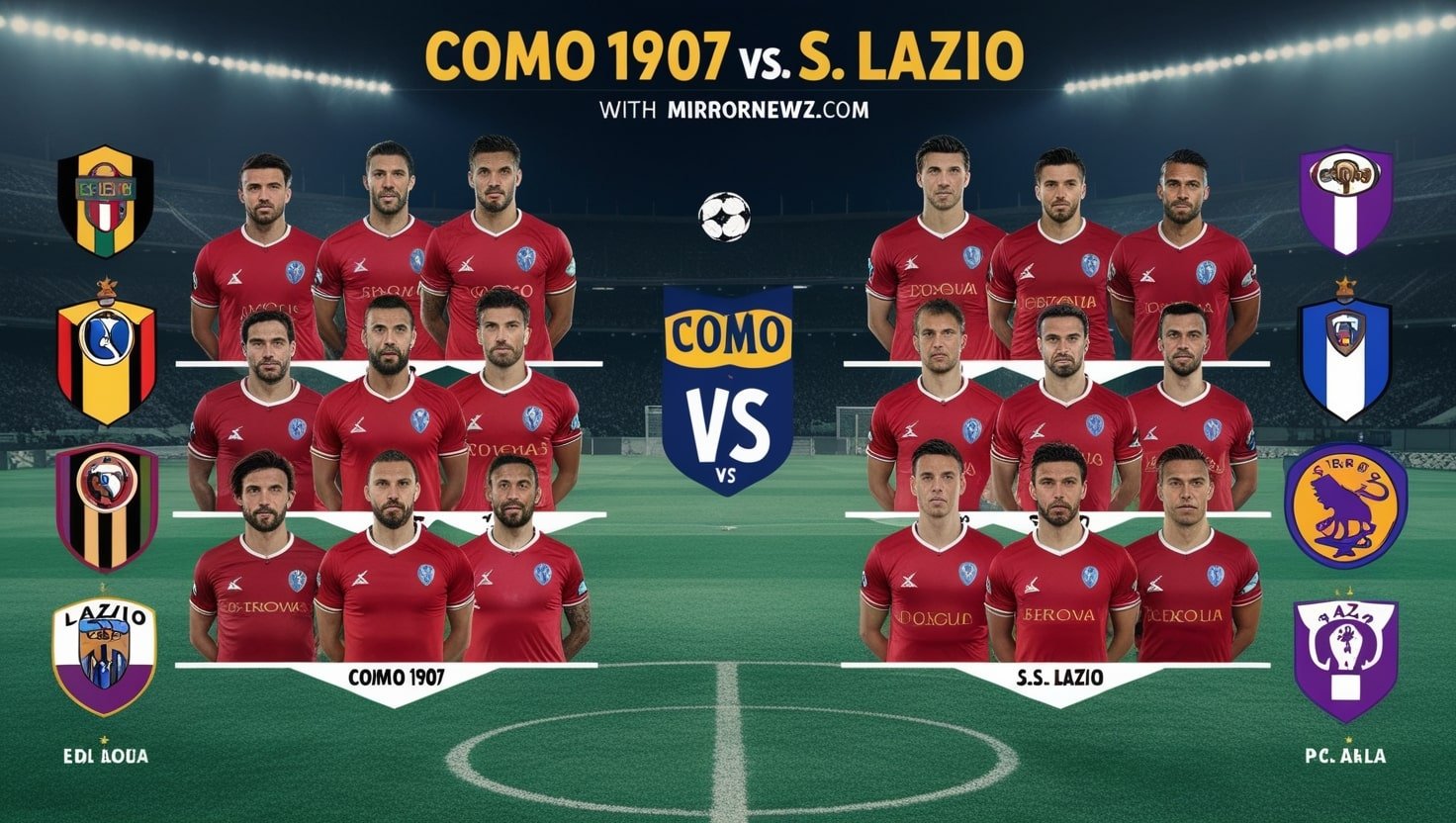 Como 1907 vs S.S. Lazio lineups