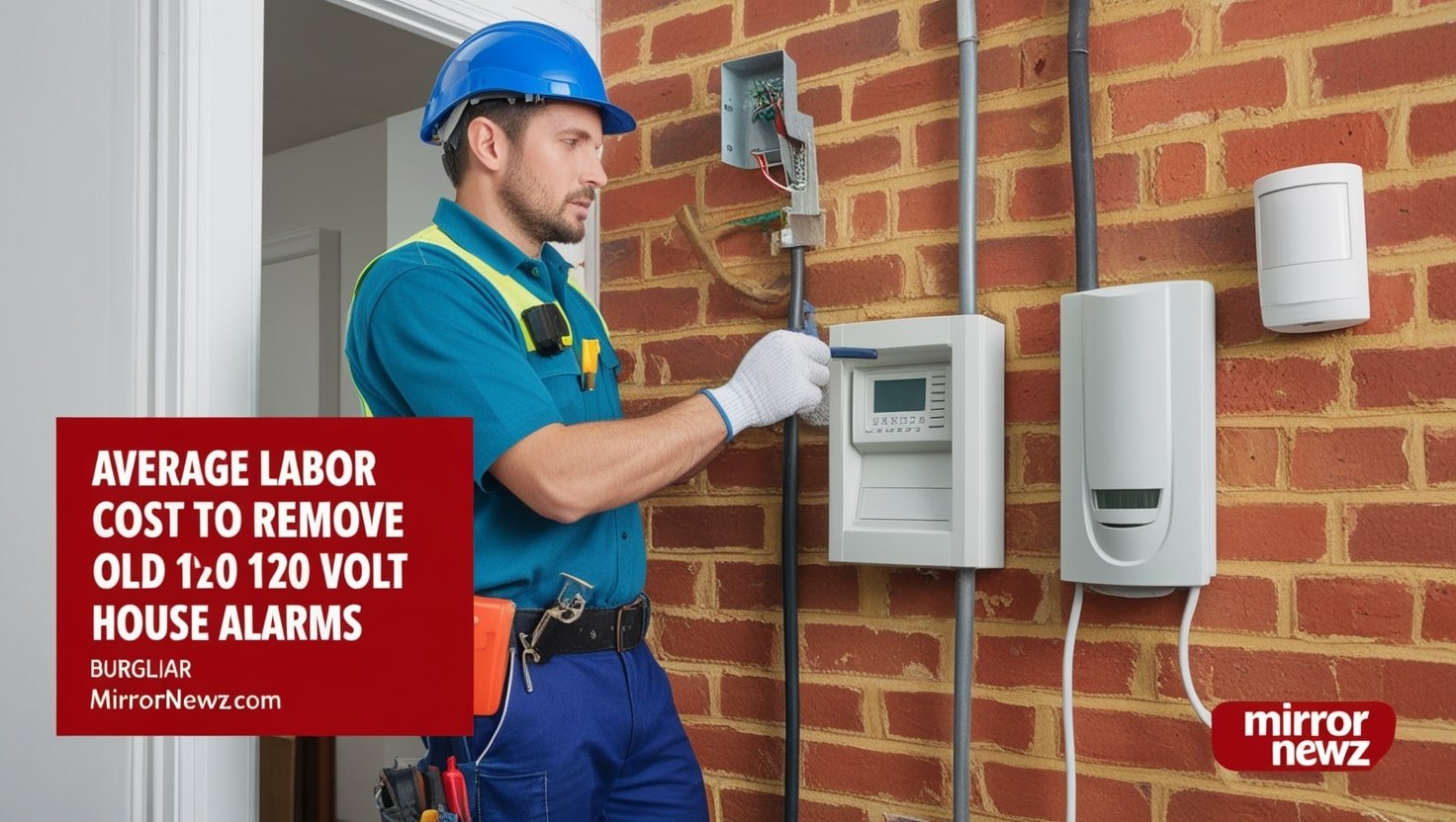 Average Labor Cost to Remove Old 120 Volt House Alarms